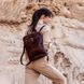 Womens Convertible Leather Backpack Shoulder Bag - Emma - Коричневий колір - Time Resistance 5218801 5218801 фото галерея 2