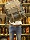 Урбан рюкзак міський TARWA RG-6680-4lx канвас та кінська шкіра RG-6680-4lx фото 11