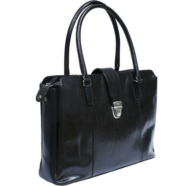 Фотографія Сумка шкіряна Italico 9715 чорний Italico9715nero - купити 84379 за 21 400 грн