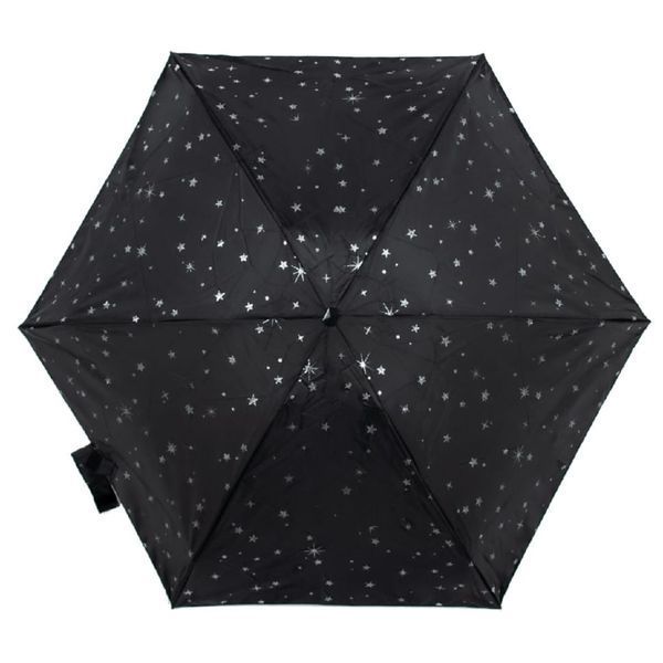 Фотографія Парасолька жіноча Fulton L501-041086 Tiny-2 Glitter Stars Black (Блиск зірок) L501-041086 - купити 92871 за 1 550 грн