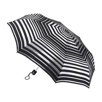 Фотографія Парасолька жіноча Fulton L354-041178 Minilite-2 Silver Stripes (Зріблясті смуги) L354-041178 - купити 92870 за 1 590 грн