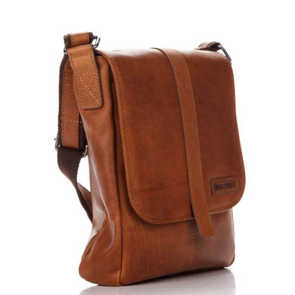 Оригінальна шкіряна сумка, колір рудий, HILL BURRY 3095 HB3095 фото