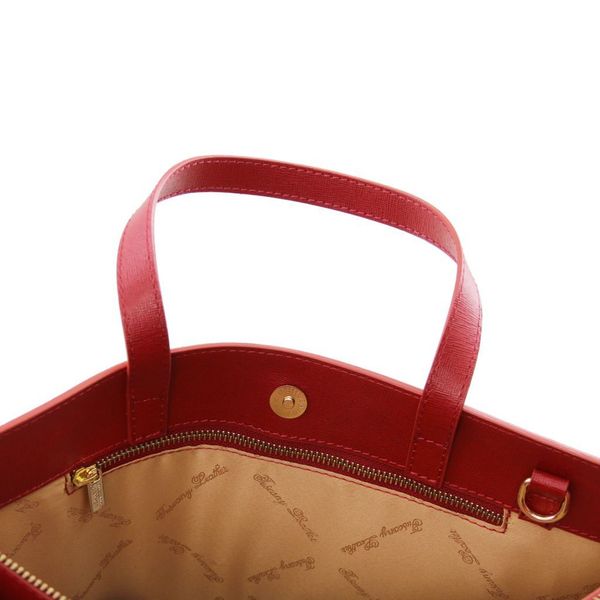 Palermo - Saffiano шкіра портфель 3 відділення для жінки TL141369 Червоний TL141369 фото