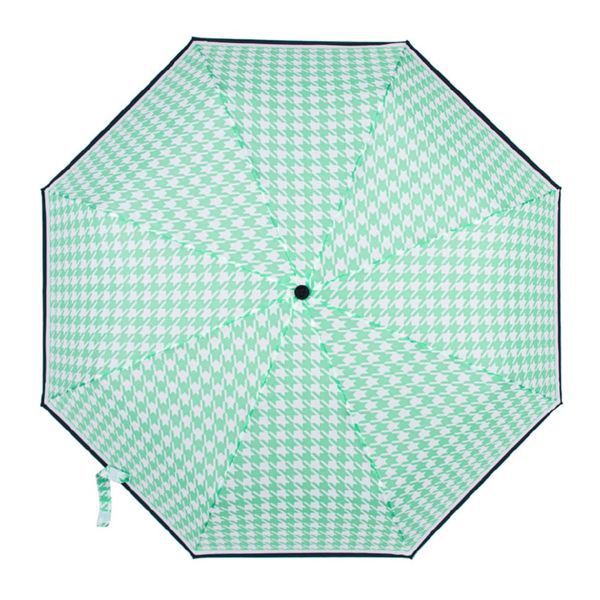 Фотографія Парасолька жіноча Fulton L354-040898 Minilite-2 Minty Houndstooth (М'ятний) L354-040898 - купити 92771 за 1 590 грн
