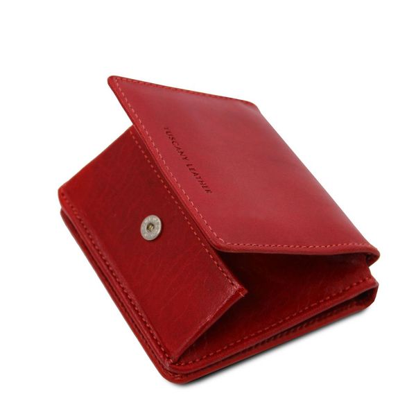 Ексклюзивний шкіряний гаманець з кишенькою монети TL142059 Червоний TL142059 фото