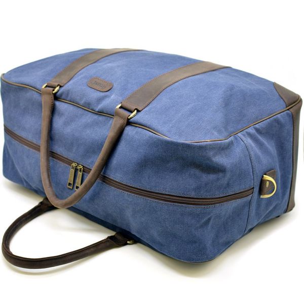 Дорожня сумка з канвасу та натуральної шкіри RK-6827-4lx бренду TARWA RK-6827-4lx фото