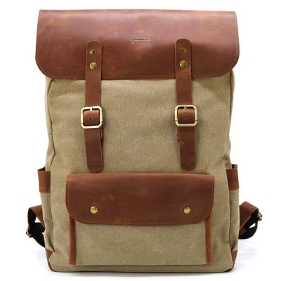Рюкзак для ноутбука з канвас та крейзі хорс RBs-9001-4lx бренду TARWA RG-9001-4lx фото