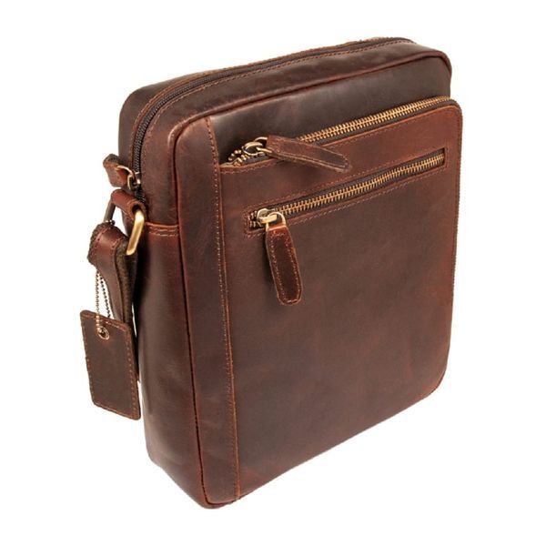 Фотографія Cумка чоловіча Ashwood K42 Brown (Коричневий) K42 BRN - купити 92808 за 6 200 грн