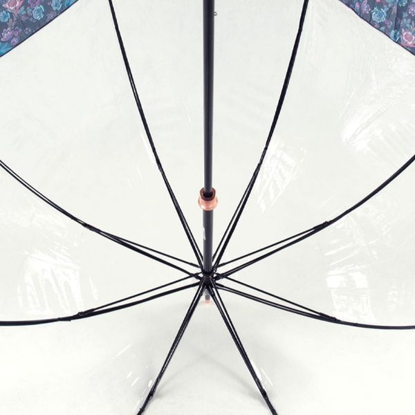 Фотографія Парасолька-тростина жіноча Fulton Birdcage-2 Luxe L866 Luminous Floral (Светящиеся цветы) L866-034507 - купити 92313 за 2 200 грн