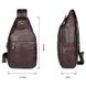 Рюкзак на одне плече великого розміру для чоловіків JD4004LC з натуральної шкіри JD4004LC фото 5