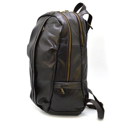 Чоловічий рюкзак із натуральної шкіри коричневий флотар FC-7340-3md TARWA FC-7340-3md фото