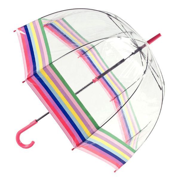 Фотографія Парасолька-тростина жіноча Fulton Birdcage-2 L042 Colour Burst Stripe (Цветные полосы) L042-035641 - купити 92312 за 1 950 грн