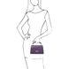 Afrodite - шкіряна сумочка з друком Croc TL142300 Фіолетова TL142300 фото 6