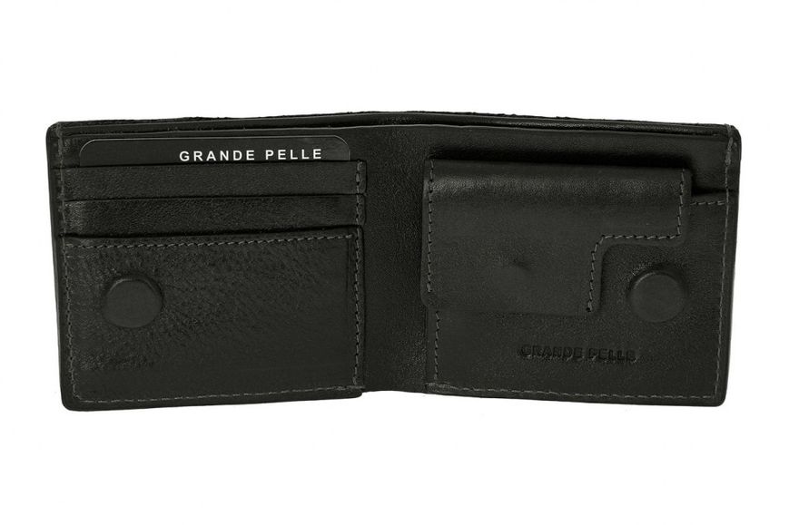 Чоловіче портмоне на магніті 505610 GP від Grande Pelle, чорного кольору 505610 фото
