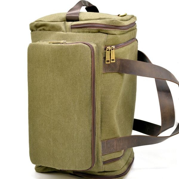 Дорожня сумка з парусини і кінської шкіри RH-5915-4lx бренду TARWA RH-5915-4lx фото