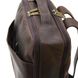 Шкіряний чоловічий коричневий рюкзак RC-7281-3md з передньою кишенею на блискавці RC-7281-3md фото 5