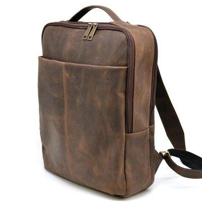 Шкіряний чоловічий рюкзак коричневий RC-7280-3md RA-7280-3md фото