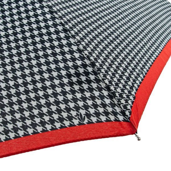 Фотографія Парасолька жіноча Fulton L354-041154 Minilite-2 Houndstooth Red Border (Червона смуга) L354-041154 - купити 92865 за 1 590 грн