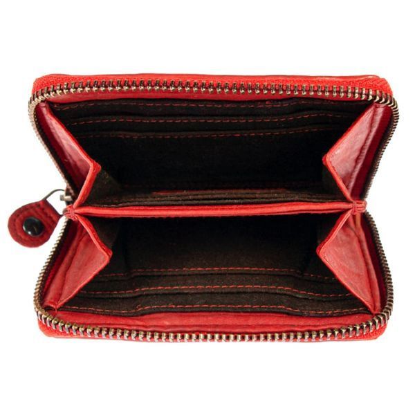 Фотографія Вінтажний гаманець жіночий Ashwood D80 RED D80 RED - купити 92527 за 1 980 грн