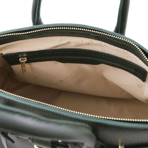 TL Bag - шкіряна сумка з золотою фурнітурою TL141529 Forest Green TL141529 фото