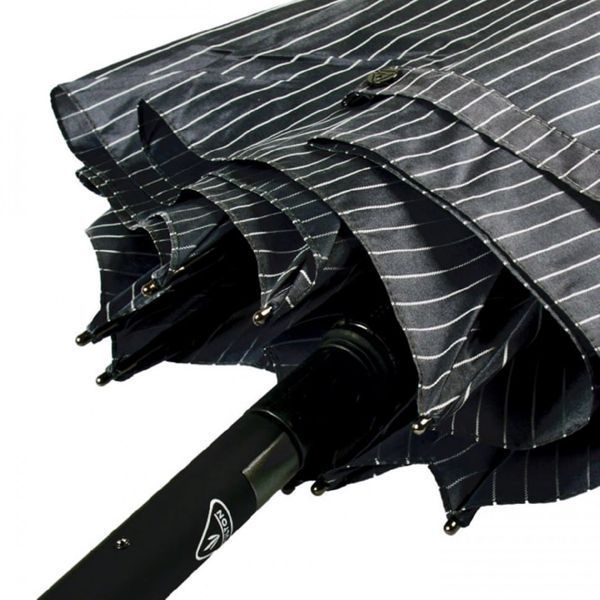 Фотографія Парасолька чоловіча Fulton G451-019207 Knightsbridge-2 City Stripe Black/Steel G451-019207 - купити 92245 за 2 240 грн
