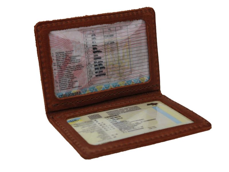 Обкладинка для водійських документів прав посвідчень ID паспорта SULLIVAN 50111 (5) світло-коричнева 50111(5) фото