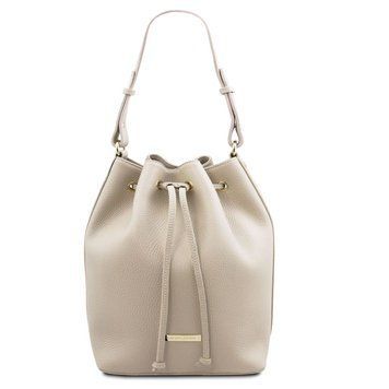 Фотографія TL Bag - шкіряна сумка відро (баклет) TL142311 Бежевий TL142311 - купити 2311_1_98 за 4 896 грн