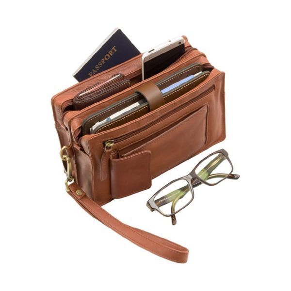 Фотографія Барсетка чоловіча Visconti 18233 Wrist Bag (Brown) 18233 BRN - купити 91958 за 3 900 грн
