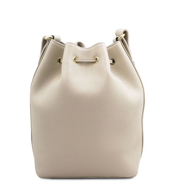 Фотографія TL Bag - шкіряна сумка відро (баклет) TL142311 Бежевий TL142311 - купити 2311_1_98 за 4 896 грн