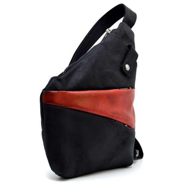 Рюкзак косуха на одне плече TARWA RAR-6402-4lx чорна з червоним (уцінка) GA-6402-4lx фото