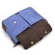 Чоловіча сумка з канвас та кінської шкіри TARWA RKc-3990-3md синій RbSc-3990-3md фото 8
