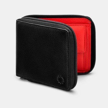 Фотографія Гаманець чоловічий Yoshi Y2046 Black/Red Y2046 17 19 - купити 93052 за 2 090 грн