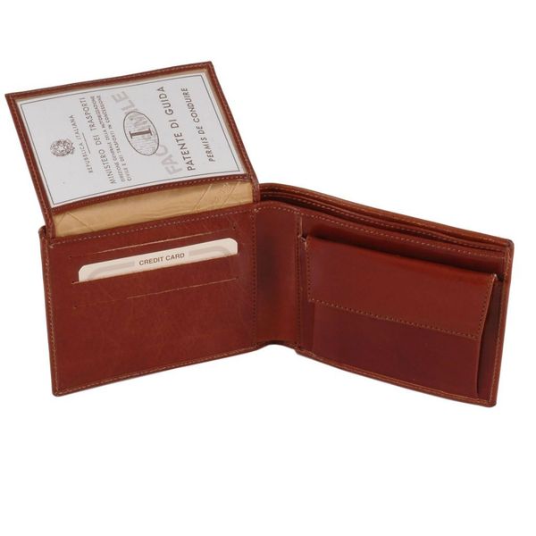 Ексклюзивний шкіряний гаманець для чоловіків з монетами TL140763. TL140763 фото