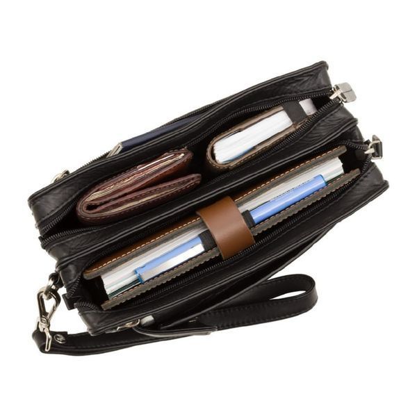 Фотографія Барсетка чоловіча Visconti 18233 Wrist Bag (Black) 18233 BLK - купити 91957 за 3 900 грн