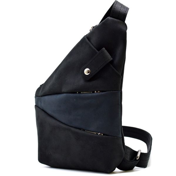 Рюкзак косуха на одне плече TARWA RAK-6402-4lx чорна з синім (уцінка) GA-6402-4lx фото