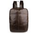 Класичний шкіряний дорожній рюкзак шоколадного кольору John McDee 7280C JD_7280C фото 3