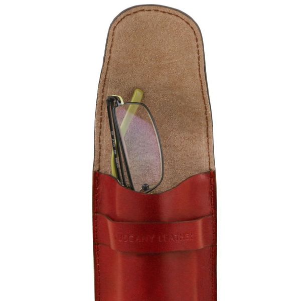 Ексклюзивний шкіряний чохол для окулярів/смартфона TL141282 Червоний TL141282 фото