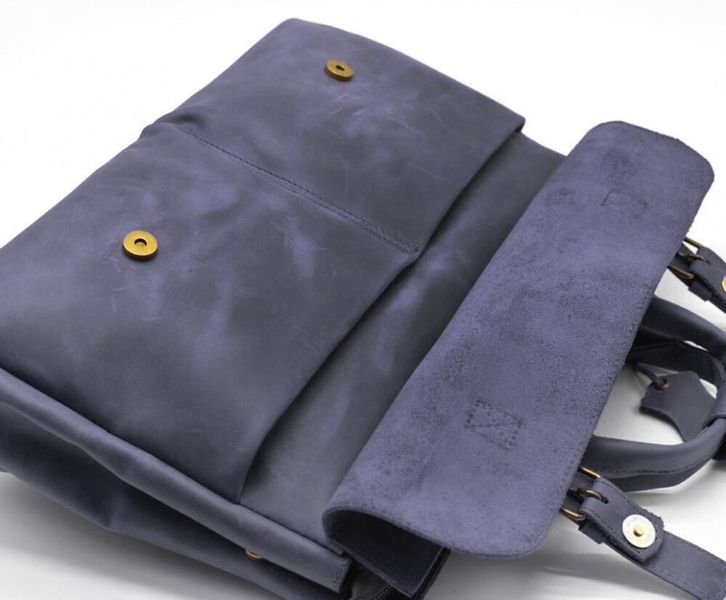 Чоловіча сумка для ноутубка та документів синя TARWA RK-7107-3md GC-7107-3extra фото