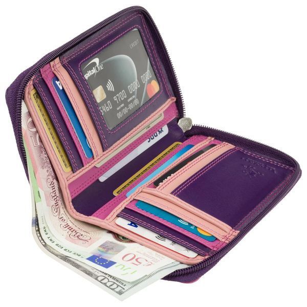 Фотографія Гаманець жіночий Visconti RB98 Aruba (Berry Multi) RB98 BERRY MULTI - купити RB98 BERRY MULTI за 2 900 грн