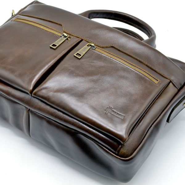 Шкіряна чоловіча сумка для ноутбука GQ-7122-3md TARWA GQ-7122-3md фото