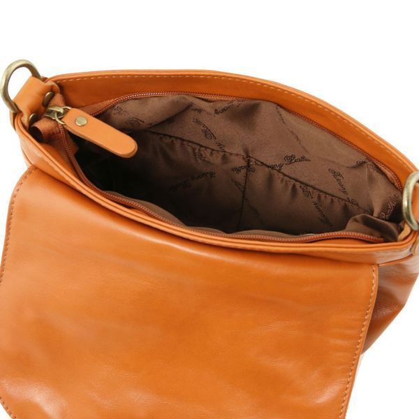 Фотографія TL Bag - сумка на плечі з м&rsquo;якою шкіряною щіткою TL141223 COGNAC TL141223 - купити 1223_1_6 за 3 672 грн
