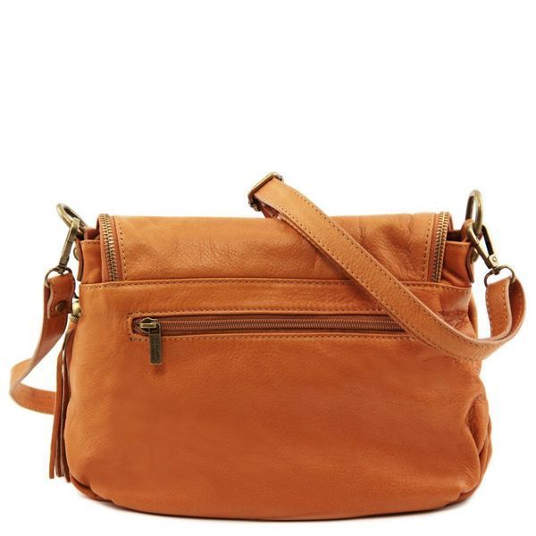 Фотографія TL Bag - сумка на плечі з м&rsquo;якою шкіряною щіткою TL141223 COGNAC TL141223 - купити 1223_1_6 за 3 672 грн
