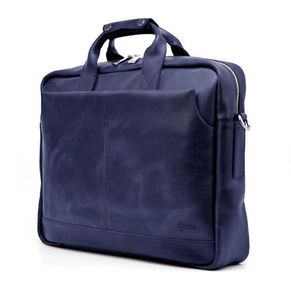 Чоловіча сумка для ноутбука 17 із натуральної шкіри синя TARWA RK-1019-4lx RK-1019-4lx фото