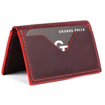 Фотографія Кард-кейс Grande Pelle CardCase Cartolina 303161 бордо 303161 - купити 87783 за 528 грн