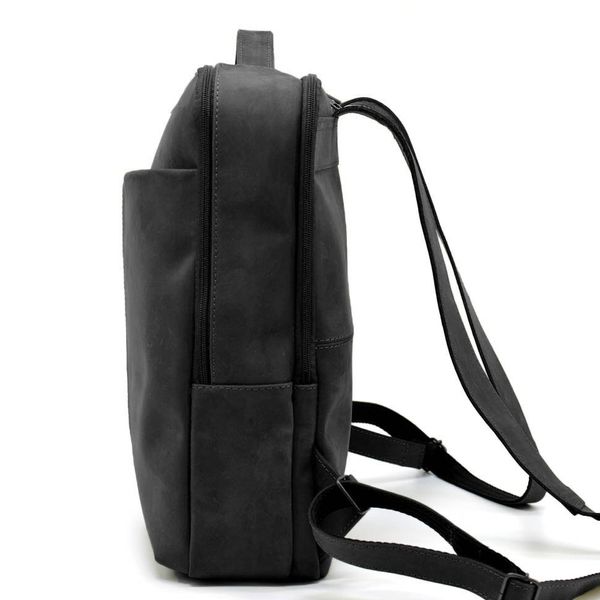 Шкіряний рюкзак для ноутбука чорний на два відділення RA-7280-3md RA-7280-3md фото
