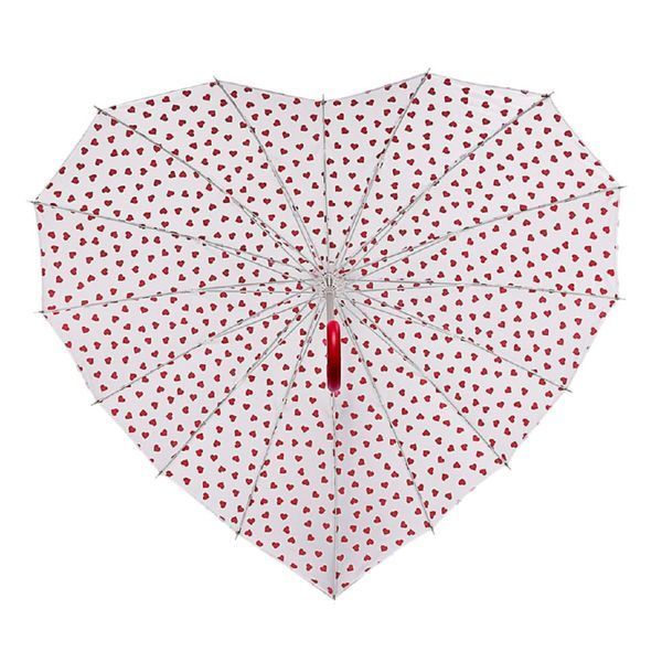 Фотографія Парасолька жіноча Fulton L909-041031 Heart Walker-1 Mini Hearts (Міняє колір) L909-041031 - купити 92907 за 1 950 грн