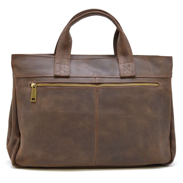 Чоловіча сумка портфель для ноутбука зі шкіри crazy horse RC-7107-1md TARWA GC-7107-3extra фото