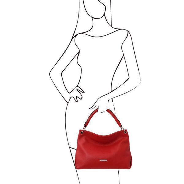 Фотографія TL Bag - м'яка шкіряна сумочка TL142087 Помада червона TL142087 - купити 2087_1_120 за 6 270 грн