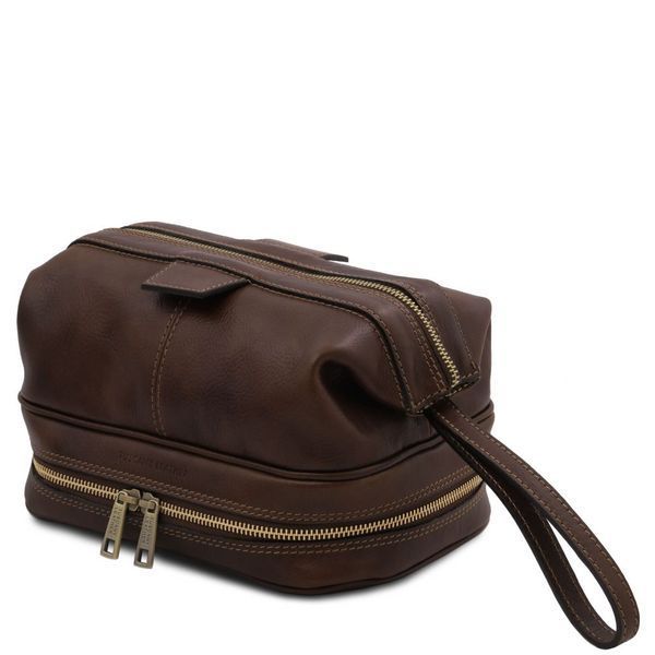 Фотографія Jacob - шкіряна косметичка TL Bag142204 Темно -коричневий TL142204 - купити 2204_1_5 за 5 508 грн