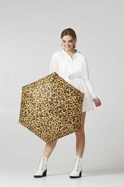 Фотографія Міні парасолька жіноча Fulton L501 Tiny-2 Bling Leopard (Леопард с блестками) L501-037621 - купити 92374 за 1 550 грн